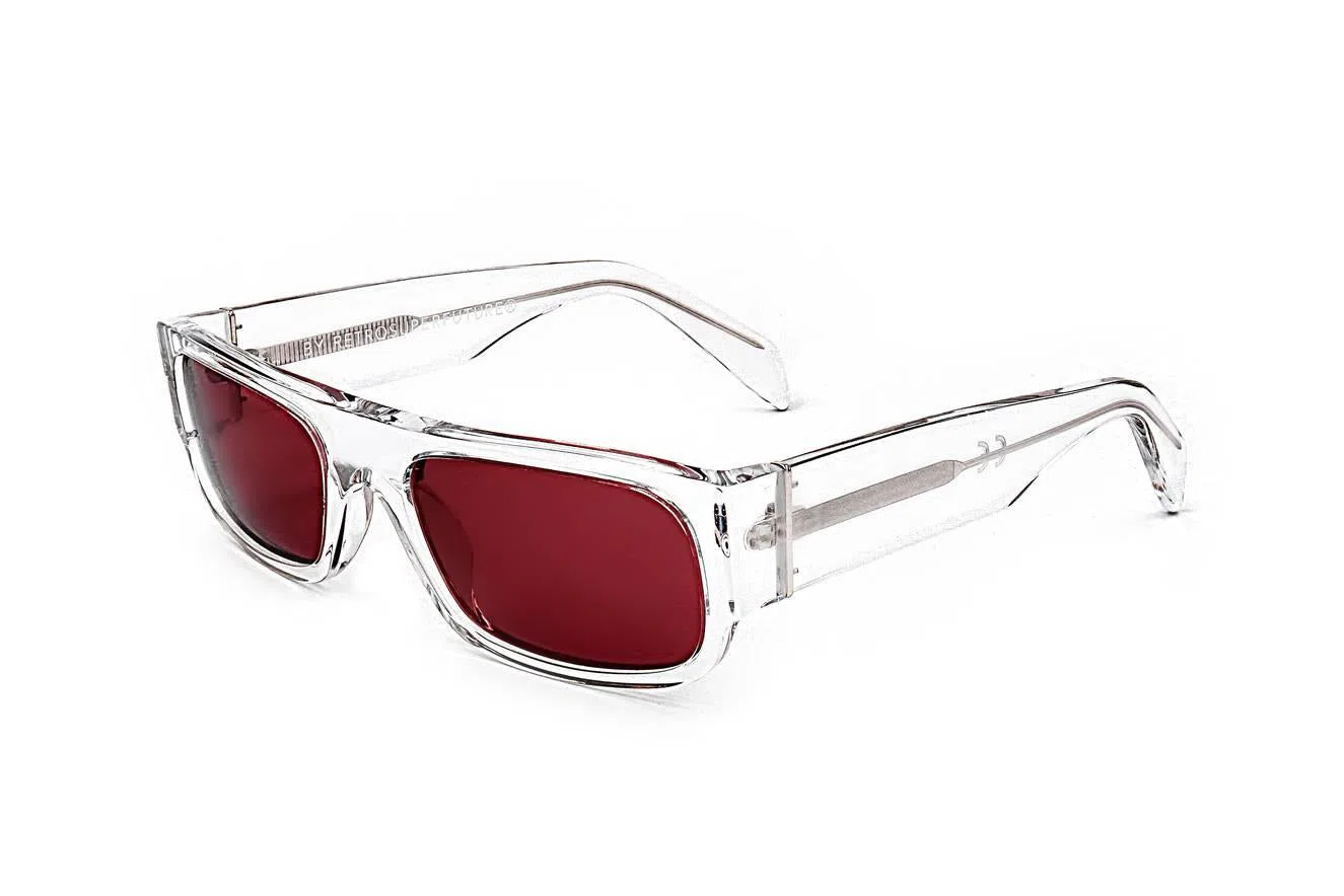 Retrosuperfuture SMILECRYSTALBORDEAUX Sunglasses - view 3